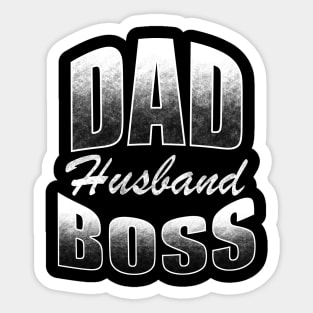 Dad Husband Boss Sticker